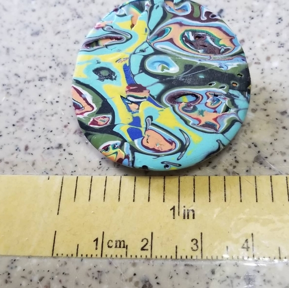 Small clay barrette - Picture 3 of 3